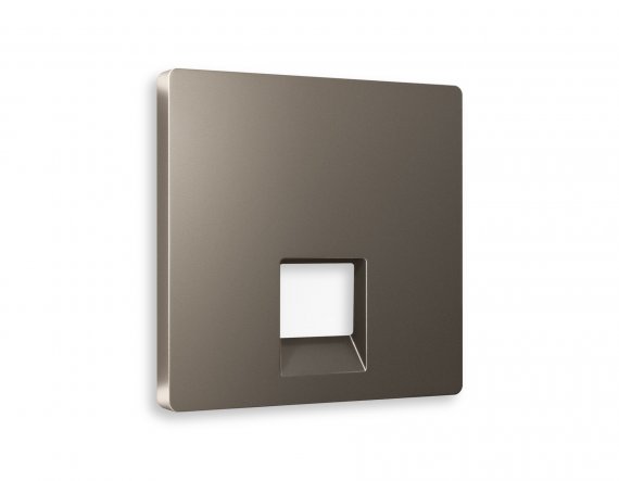 Фотография товара 'Ambrella AP6420 Лицевая панель ALFA (Темная бронза матовый) для компьютерной/телефонной розетки'