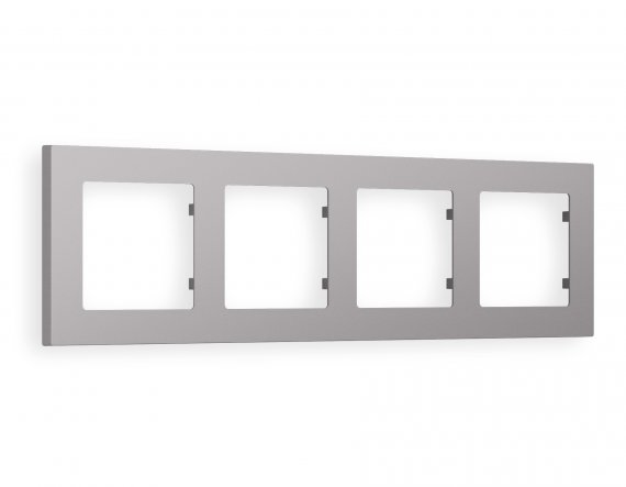 Фотография товара 'Ambrella AF220504 Рамка ALFA Techno (Сталь матовый) 4-ая'