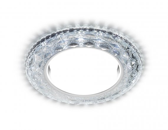 Фотография товара 'Ambrella G288 CH Встраиваемый точечный светильник со светодиодной лентой GX53+3W'