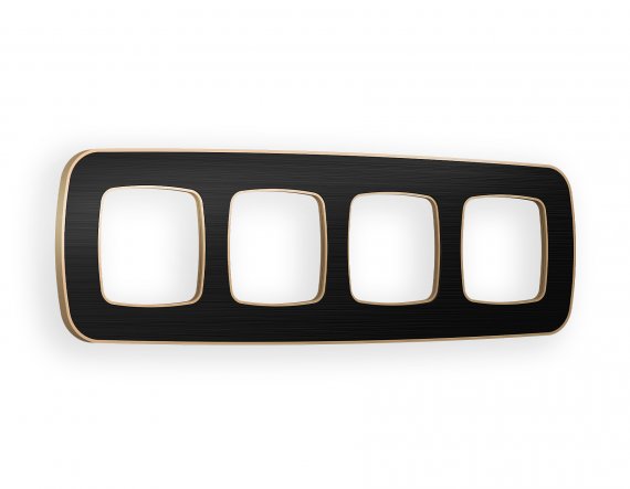 Фотография товара 'Ambrella OF640544 Рамка OMEGA Coint (Черный Стекло органическое/Шампань) 4-ая'