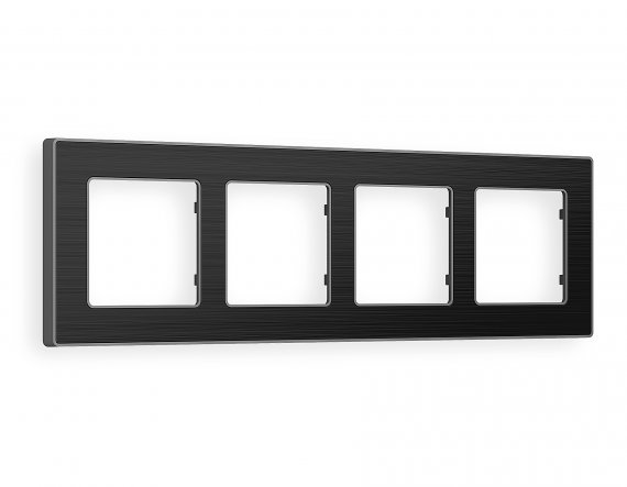 Фотография товара 'Ambrella AF580534 Рамка ALFA Arctic (Черный Стекло органическое/Сталь) 4-ая'