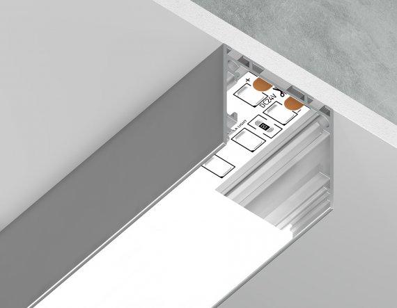 Фотография товара 'Ambrella GP2500AL Алюминиевый профиль накладной/подвесной "Profile System" 2000*25*25'