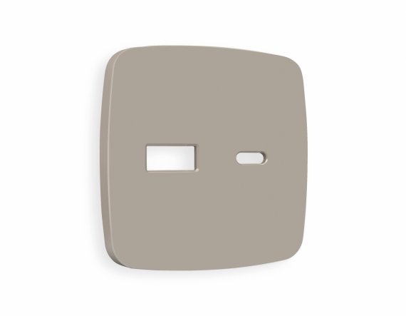 Фотография товара 'Ambrella OP3710 Лицевая панель OMEGA (Серо-бежевый матовый) для розетки 2USB'