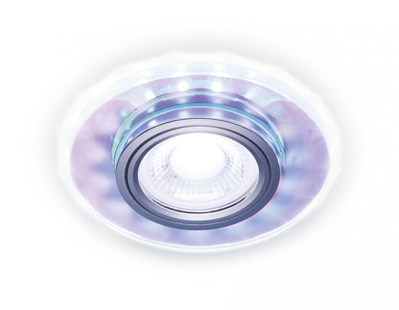 Фотография товара 'Ambrella S211 PR/WH Встраиваемый точечный светильник со светодиодной лентой MR16+3W'