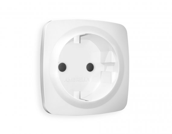 Фотография товара 'Ambrella OP1270 Лицевая панель OMEGA (Белый матовый) для электрической розетки'