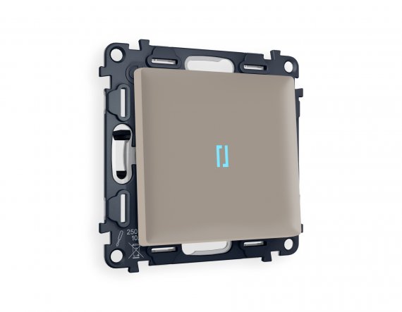 Фотография товара 'Ambrella MA362020 Комплект механизма 1-клавишного выключателя с подсветкой 10000K (голубой свет) ALFA'