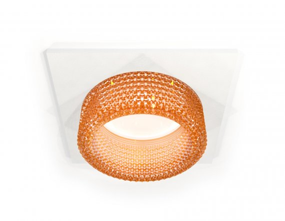 Фотография товара 'Ambrella XC6520044 Комплект встраиваемого светильника с композитным хрусталем SWH/CF'