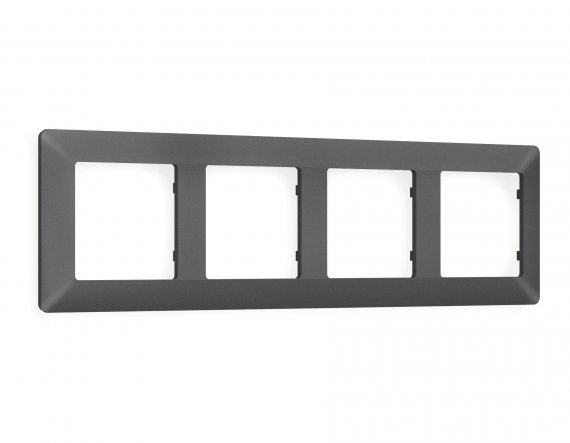 Фотография товара 'Ambrella AF110654 Рамка ALFA Line (Антрацит серый) 4-ая'