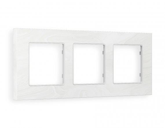 Фотография товара 'Ambrella AF930103 Рамка ALFA Grand (Белый мрамор) 3-ая'