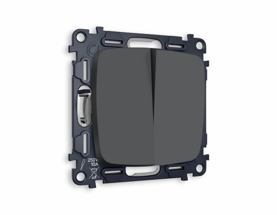 Фотография товара 'Ambrella MO903020 Комплект механизма 2-клавишного проходного выключателя OMEGA'