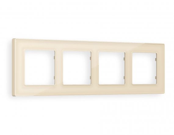 Фотография товара 'Ambrella AF580304 Рамка ALFA Arctic (Бежевый Стекло органическое) 4-ая'