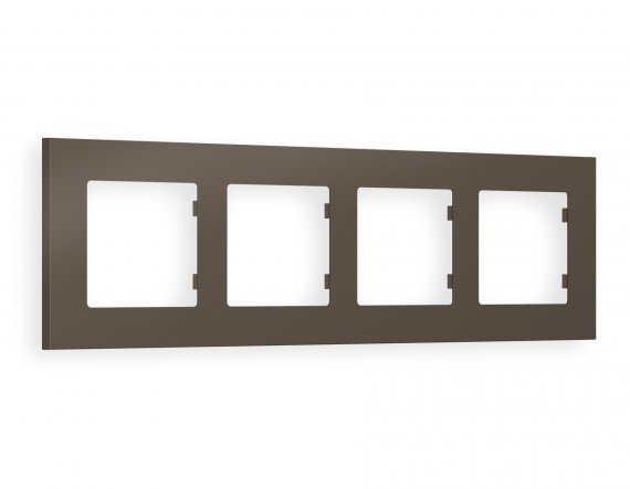 Фотография товара 'Ambrella AF250634 Рамка ALFA Qubi (Темная бронза матовый) 4-ая'
