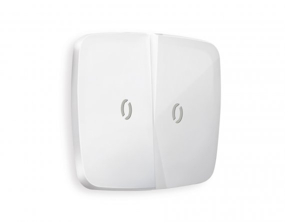 Фотография товара 'Ambrella OP1040 Лицевая панель OMEGA (Белый глянец) для 2-клавишных выключателей'