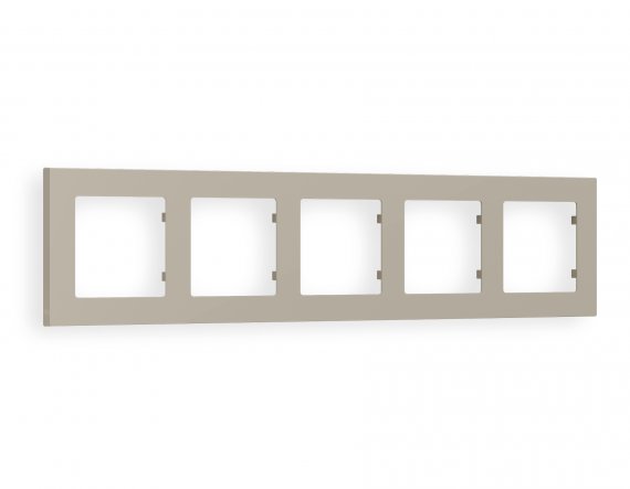 Фотография товара 'Ambrella AF220365 Рамка ALFA Techno (Серо-бежевый матовый) 5-ая'