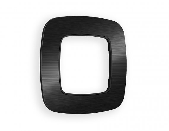 Фотография товара 'Ambrella OF580501 Рамка OMEGA Radian (Черный Металл шлифованный) 1-ая'