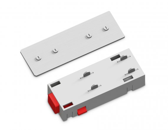 Фотография товара 'Ambrella GL1105 Коннектор питания прямой с соединителем для шинопровода Magnetic 220V WH'