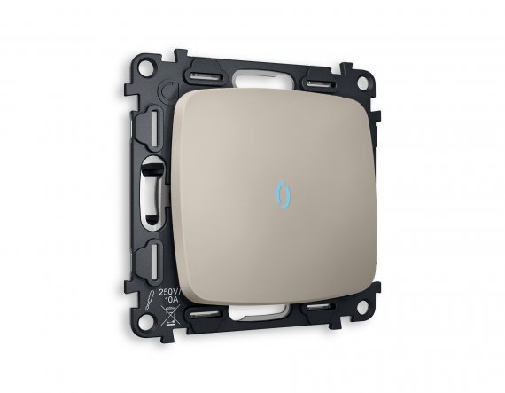 Фотография товара 'Ambrella MO362040 Комплект механизма 1-клавишного проходного выключателя с подсветкой 10000K'