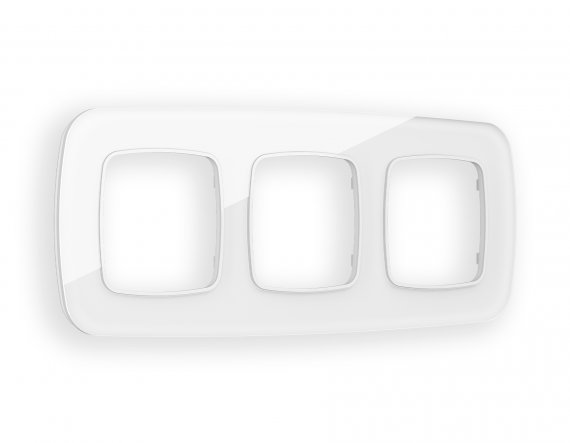 Фотография товара 'Ambrella OF320103 Рамка OMEGA Radian (Белый Стекло органическое) 3-ая'