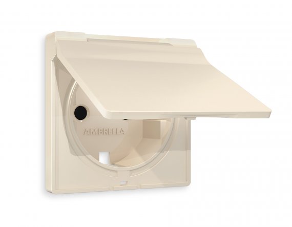 Фотография товара 'Ambrella AP3280 Лицевая панель ALFA (Бежевый матовый) для электрической розетки'