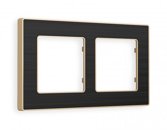 Фотография товара 'Ambrella AF580542 Рамка ALFA Arctic (Черный Стекло органическое/Шампань) 2-ая'