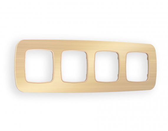 Фотография товара 'Ambrella OF580304 Рамка OMEGA Radian (Шампань Металл шлифованный) 4-ая'