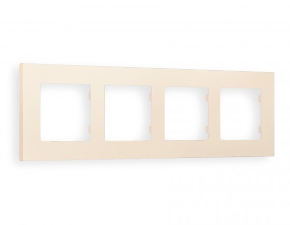 Фотография товара 'Ambrella AF250334 Рамка ALFA Qubi (Бежевый матовый) 4-ая'