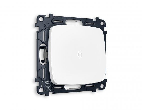 Фотография товара 'Ambrella MO122035 Комплект механизма 1-клавишного проходного выключателя с подсветкой 5600K'