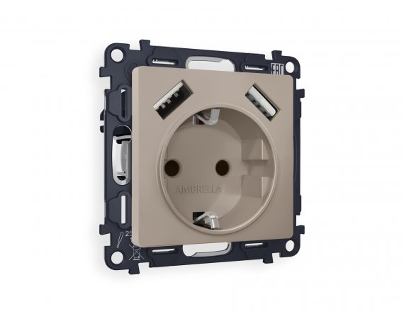 Фотография товара 'Ambrella MA369010 Комплект механизма электрической розетки ALFA'