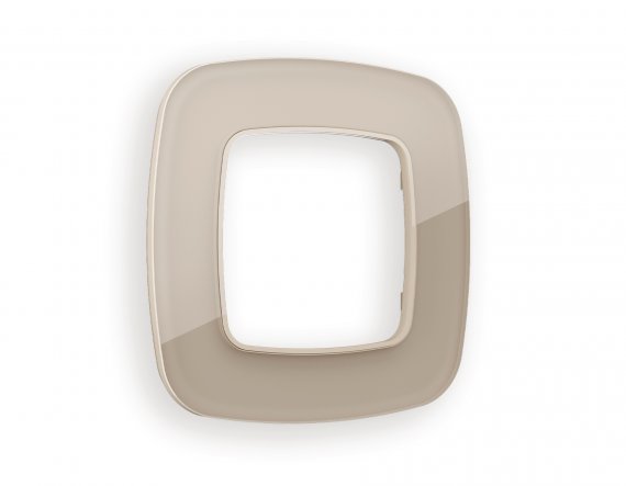 Фотография товара 'Ambrella OF350601 Рамка OMEGA Radian (Серо-бежевый Стекло закаленное натуральное) 1-ая'