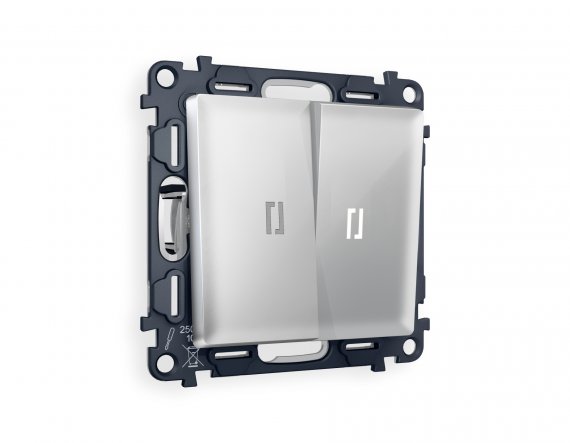 Фотография товара 'Ambrella MA404015 Комплект механизма 2-клавишного выключателяс подсветкой 5600K'