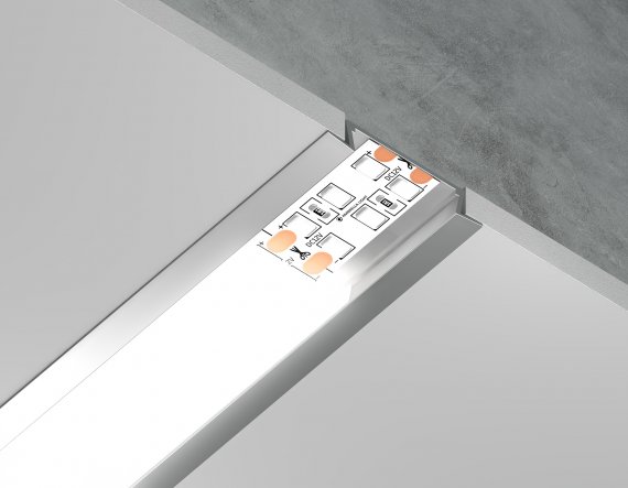 Фотография товара 'Ambrella GP1100AL Алюминиевый профиль встраиваемый 2000*30.6*6'