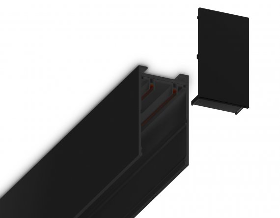 Фотография товара 'Ambrella GL1058 Заглушка для шинопровода Magnetic 220V BK'