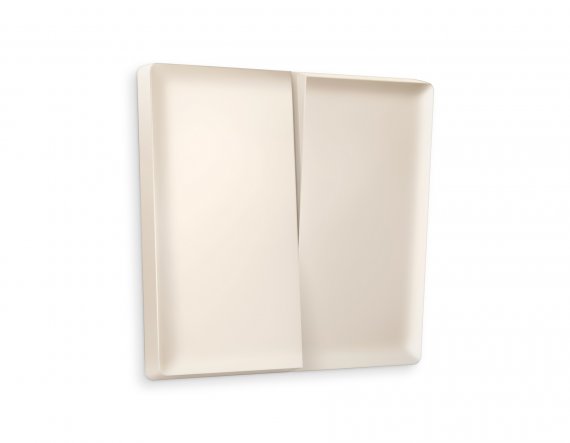 Фотография товара 'Ambrella AP3230 Лицевая панель ALFA (Бежевый матовый) для 2-клавишных выключателей'