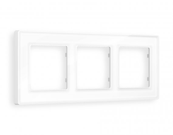 Фотография товара 'Ambrella AF580103 Рамка ALFA Arctic (Белый Стекло органическое) 3-ая'