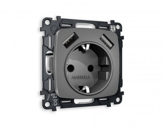 Фотография товара 'Ambrella MO659010 Комплект механизма электрической розетки OMEGA'