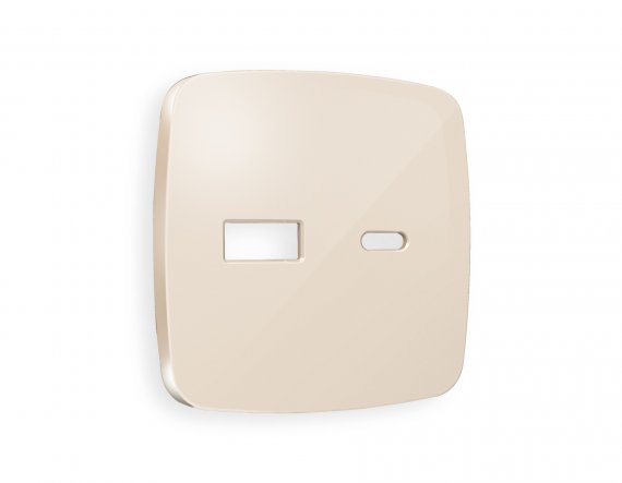 Фотография товара 'Ambrella OP3110 Лицевая панель OMEGA (Бежевый глянец) для розетки 2USB'