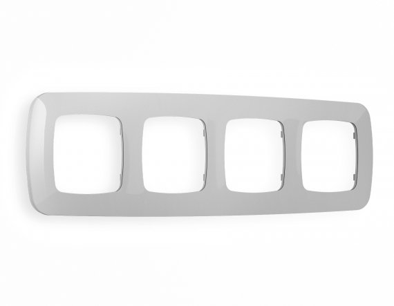 Фотография товара 'Ambrella OF140404 Рамка OMEGA Ecta (Серебро глянец) 4-ая'