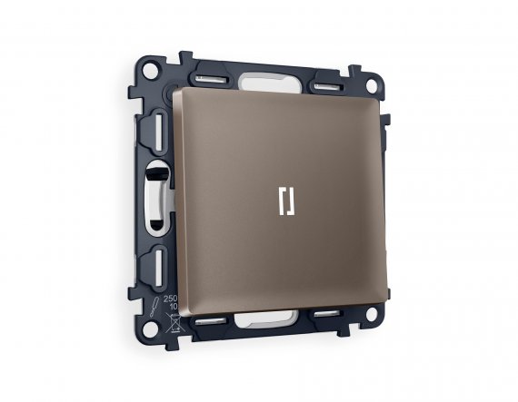 Фотография товара 'Ambrella MA632035 Комплект механизма 1-клавишного проходного выключателя с подсветкой 5600K'