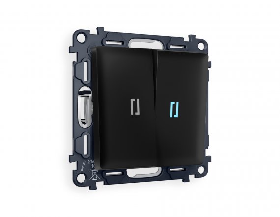 Фотография товара 'Ambrella MA804020 Комплект механизма 2-клавишного выключателя с подсветкой 10000K'