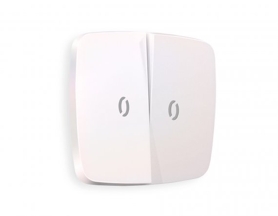 Фотография товара 'Ambrella OP2040 Лицевая панель OMEGA (Жемчуг) для 2-клавишных выключателей'