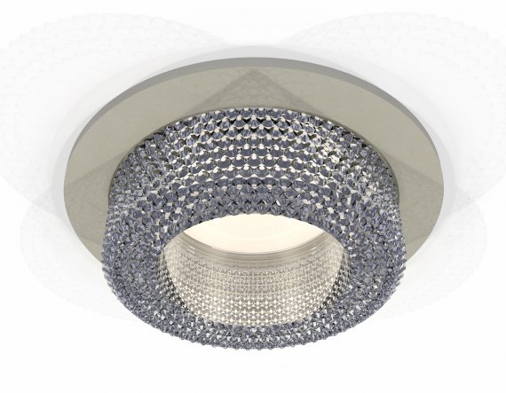 Фотография товара 'Ambrella XC7623020 Комплект встраиваемого светильника SGR/CL'