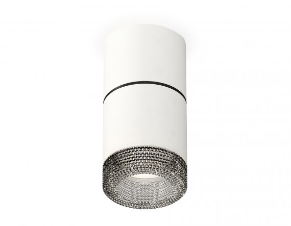 Фотография товара 'Ambrella XS7401182 Комплект накладного светильника с композитным хрусталем SWH/BK'