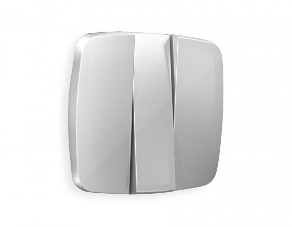 Фотография товара 'Ambrella OP4050 Лицевая панель OMEGA (Серебро глянец) для 3-клавишных выключателей'