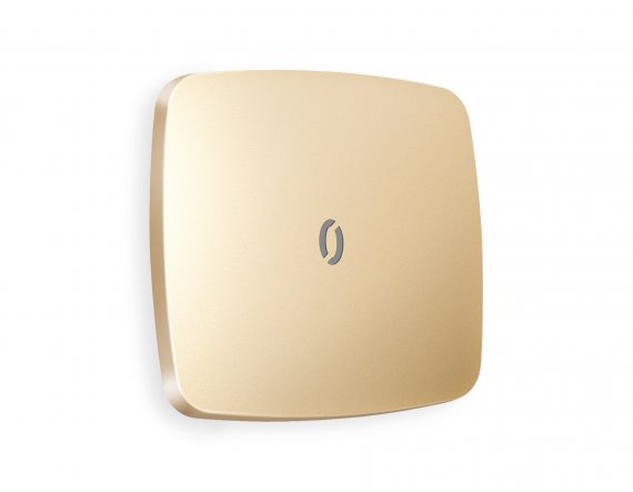 Фотография товара 'Ambrella OP6020 Лицевая панель OMEGA (Шампань) для 1-клавишных выключателей'