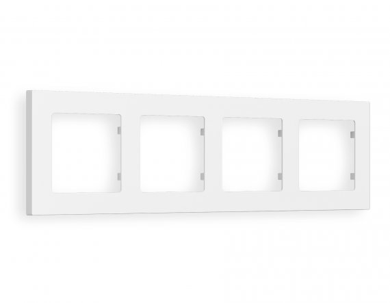 Фотография товара 'Ambrella AF220124 Рамка ALFA Techno (Белый матовый) 4-ая'