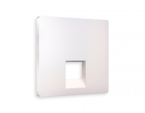 Фотография товара 'Ambrella AP2120 Лицевая панель ALFA (Жемчуг) для компьютерной/телефонной розетки RJ-45/RJ-11'