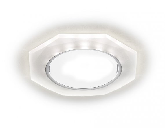 Фотография товара 'Ambrella G216 CH/WH Встраиваемый точечный светильник со светодиодной лентой GX53+3W'