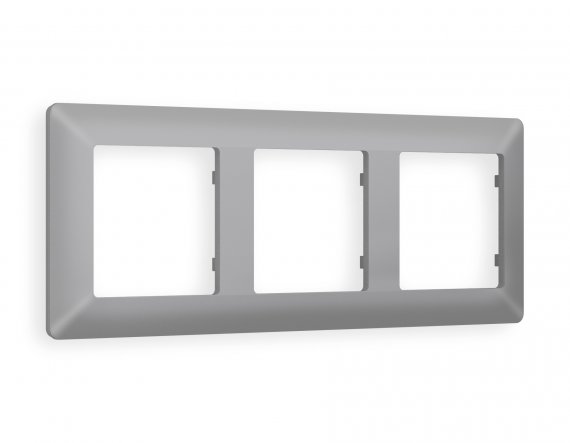 Фотография товара 'Ambrella AF110503 Рамка ALFA Line (Сталь матовый) 3-ая'