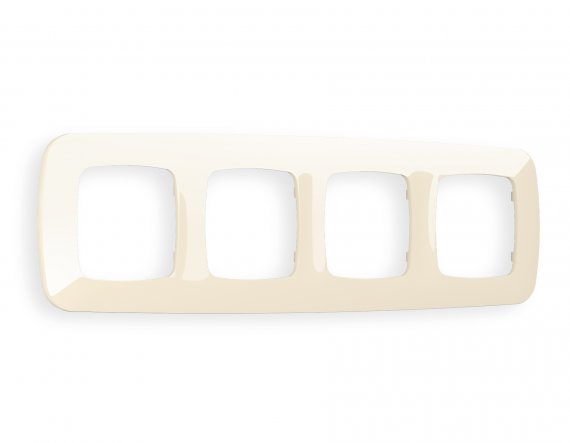 Фотография товара 'Ambrella OF140304 Рамка OMEGA Ecta (Бежевый глянец) 4-ая'