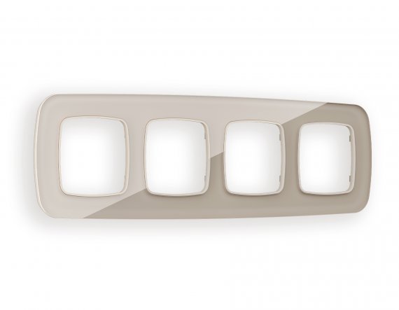 Фотография товара 'Ambrella OF350604 Рамка OMEGA Radian (Серо-бежевый Стекло закаленное натуральное) 4-ая'